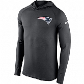 Men's New England Patriots Nike Charcoal Stadium Touch Hooded Performance Long Sleeve T-Shirt,baseball caps,new era cap wholesale,wholesale hats